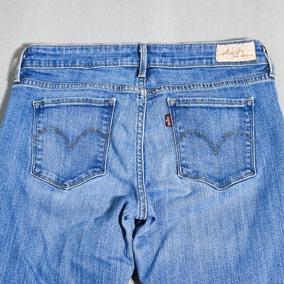 Levi's jeans women's sz 6/28 denim blue colour Demi Curve Modern Rise Straight - Picture 4 of 16